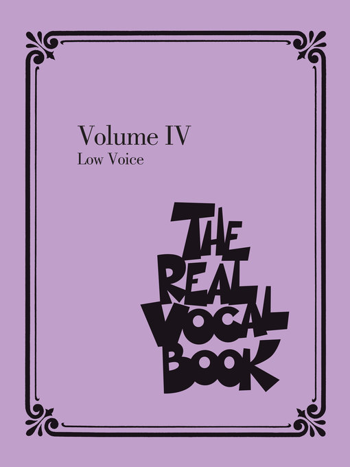 Title details for The Real Vocal Book--Volume IV by Hal Leonard Corp. - Available
